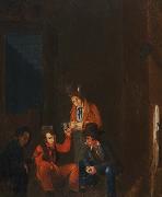 John Wesley Jarvis The Lafitte Brothers in Dominique Yous Bar France oil painting artist